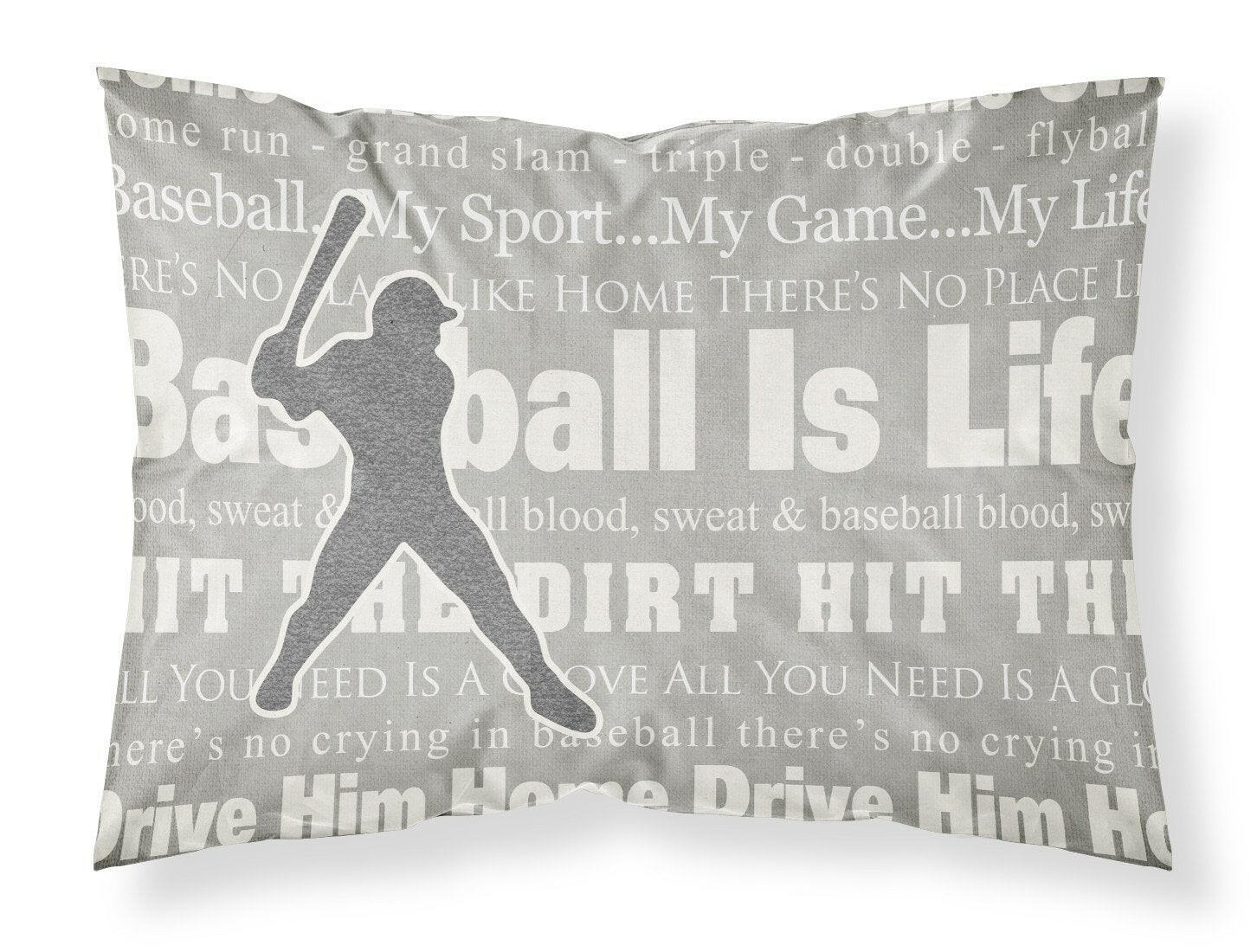 Baseball is Life Standard Pillowcase Lightweight Super Soft Easy Care Decorative Artwork Pillowcase, Standard