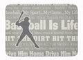 Baseball is Life Memory Foam Kitchen Mat Machine Washable Anti-Fatigue Cushion Comfort Bath or Kitchen Rug