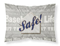 Safe at Home Standard Pillowcase Lightweight Super Soft Easy Care Decorative Artwork Pillowcase, Standard