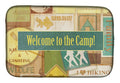 Welcome to the Camp Dish Drying Mat Absorbent Dish Drying Mat Pad for Kitchen Counter Dish Drainer Mat for Countertop, 14 x 21", Multicolor