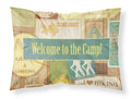 Welcome to the Camp Standard Pillowcase Lightweight Super Soft Easy Care Decorative Artwork Pillowcase, Standard