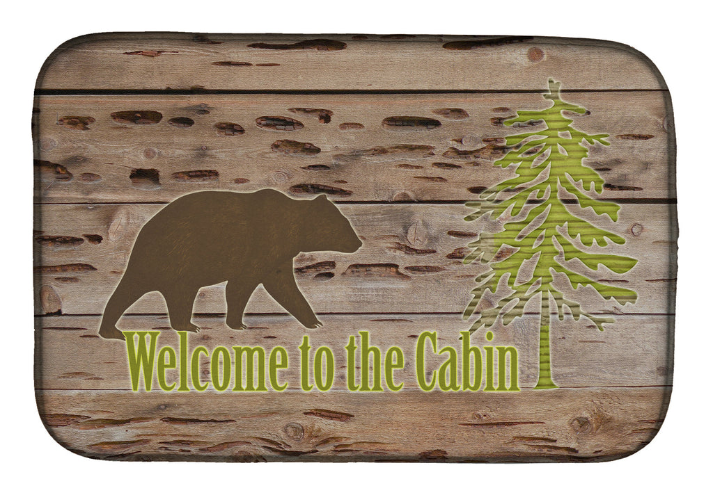Welcome to the Cabin Dish Drying Mat Absorbent Dish Drying Mat Pad for Kitchen Counter Dish Drainer Mat for Countertop, 14 x 21", Multicolor