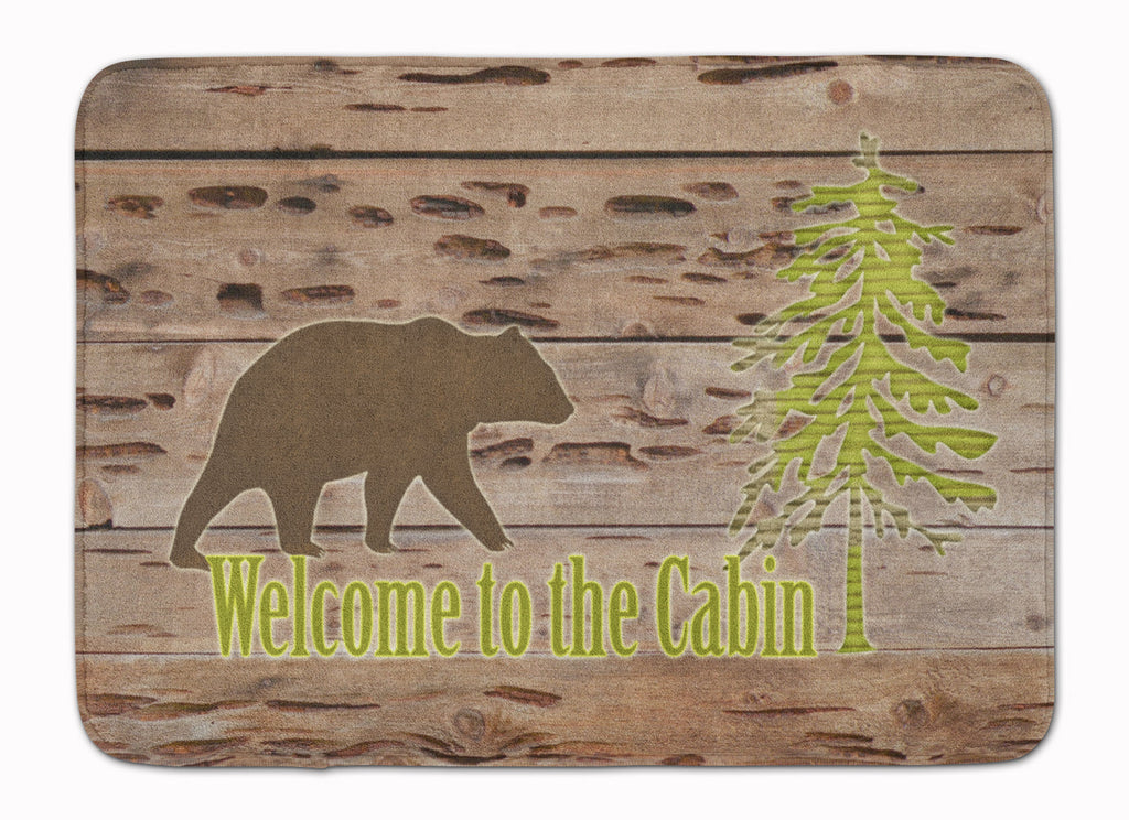 Welcome to the Cabin Memory Foam Kitchen Mat Machine Washable Anti-Fatigue Cushion Comfort Bath or Kitchen Rug
