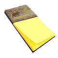Welcome to the Cabin Watercolor Sticky Note Holder Refillable Dispenser Desk Accessory 3x3 Pad Gift