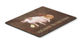 Welcome to the Farm with the pig and chicken Mouse Pad, Heat Resistant Trivet Hot Pad , Non Slip Rubber Desk Mat, Kitchen Counter Protector, Home Office Decor Gift
