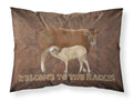 Welcome to the Ranch with the Cow and Baby Standard Pillowcase Lightweight Super Soft Easy Care Decorative Artwork Pillowcase, Standard
