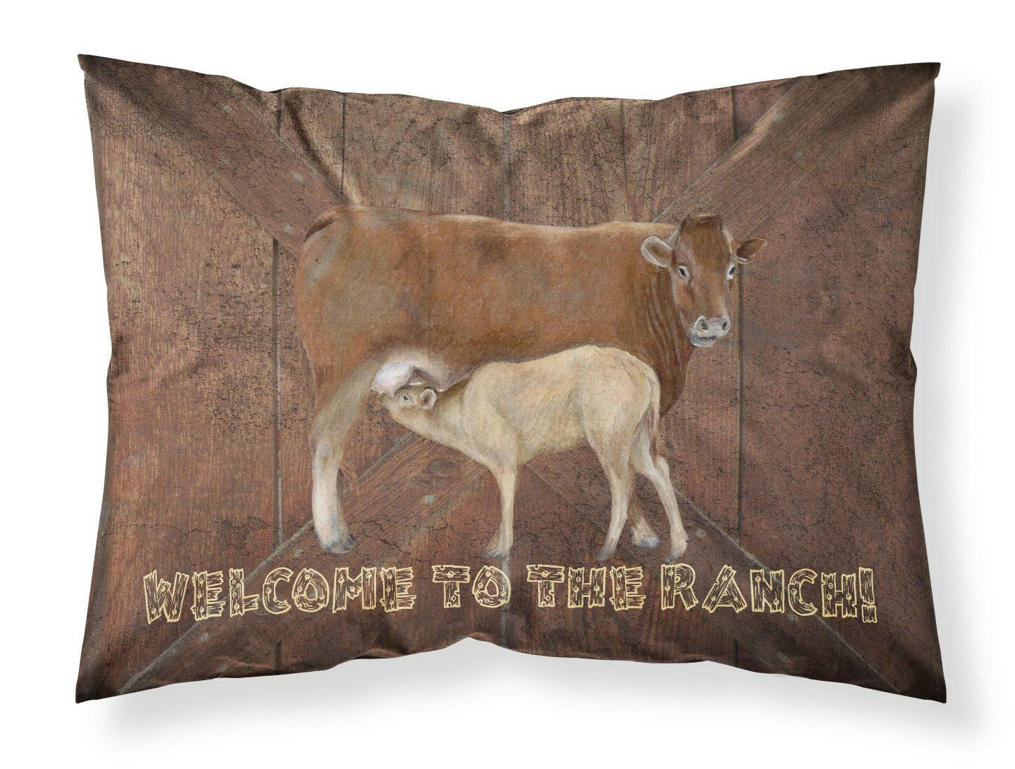Welcome to the Ranch with the Cow and Baby Standard Pillowcase Lightweight Super Soft Easy Care Decorative Artwork Pillowcase, Standard