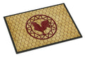 Rooster Chicken Coop Doormat Indoor Outdoor 18H X 27W Front Door Mat Rugs for Entryway, Non Slip Washable