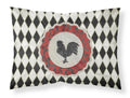 Rooster Harlequin Black and white Standard Pillowcase Lightweight Super Soft Easy Care Decorative Artwork Pillowcase, Standard