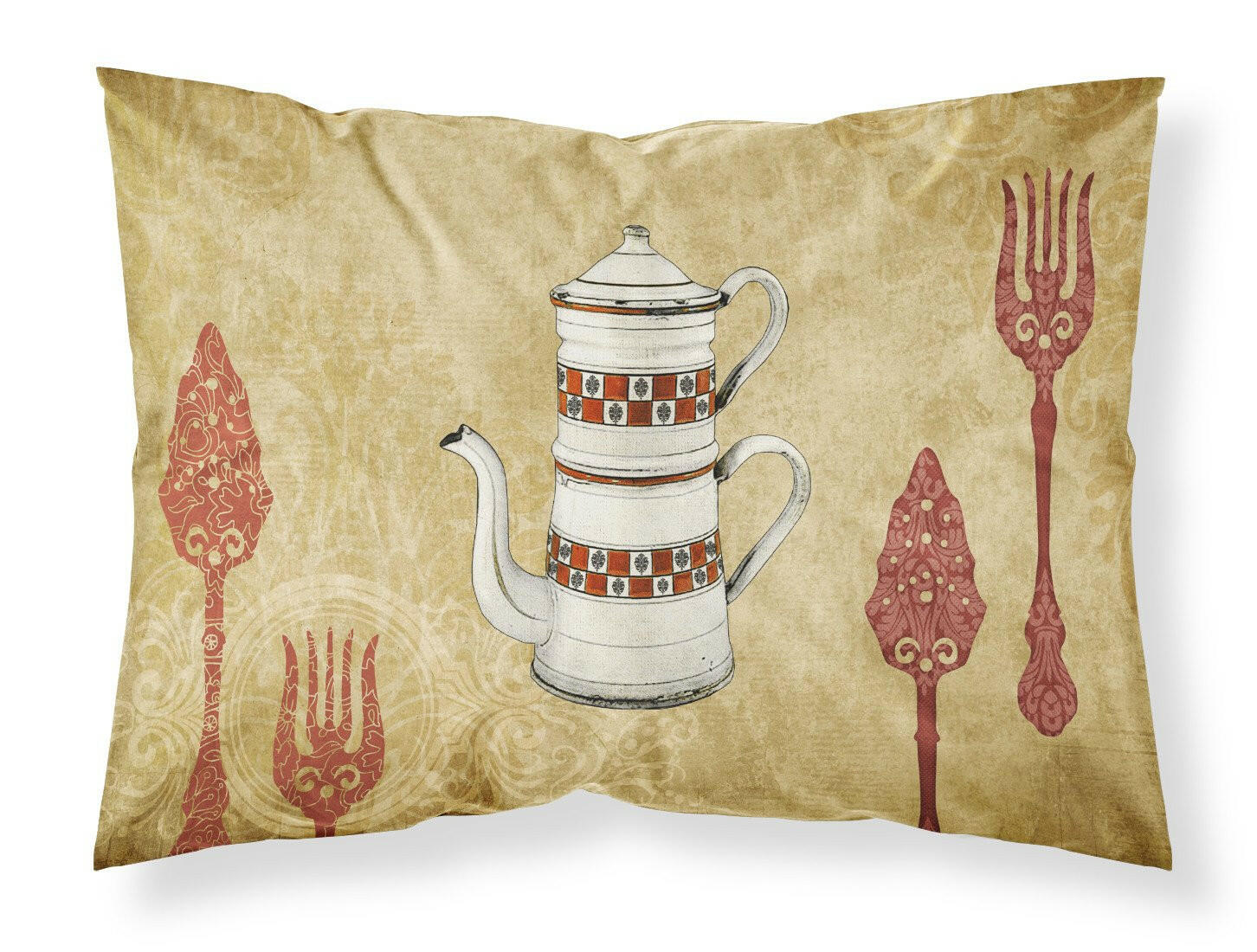 Teapot Welcome Standard Pillowcase Lightweight Super Soft Easy Care Decorative Artwork Pillowcase, Standard
