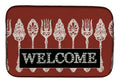 Serving Spoons Welcome Dish Drying Mat Absorbent Dish Drying Mat Pad for Kitchen Counter Dish Drainer Mat for Countertop, 14 x 21", Multicolor
