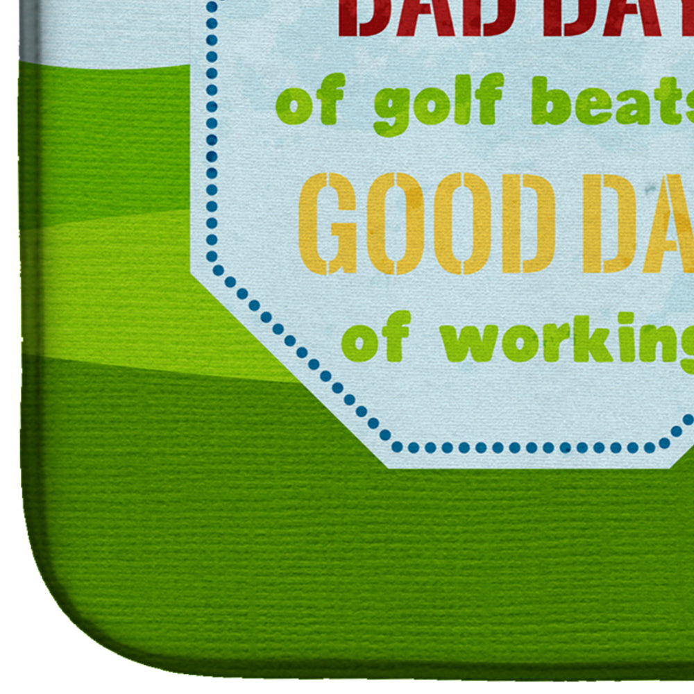 A Bad Day at Golf Dish Drying Mat Absorbent Dish Drying Mat Pad for Kitchen Counter Dish Drainer Mat for Countertop, 14 x 21", Multicolor