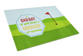 A Bad Day at Golf Cutting Board Tempered Glass Kitchen Cutting Surface, Heat Resistant Chopping, Non-Slip Feet, Food Prep & Serving