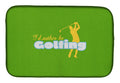 I'd rather be Golfing Man on Green Dish Drying Mat Absorbent Dish Drying Mat Pad for Kitchen Counter Dish Drainer Mat for Countertop, 14 x 21", Multicolor