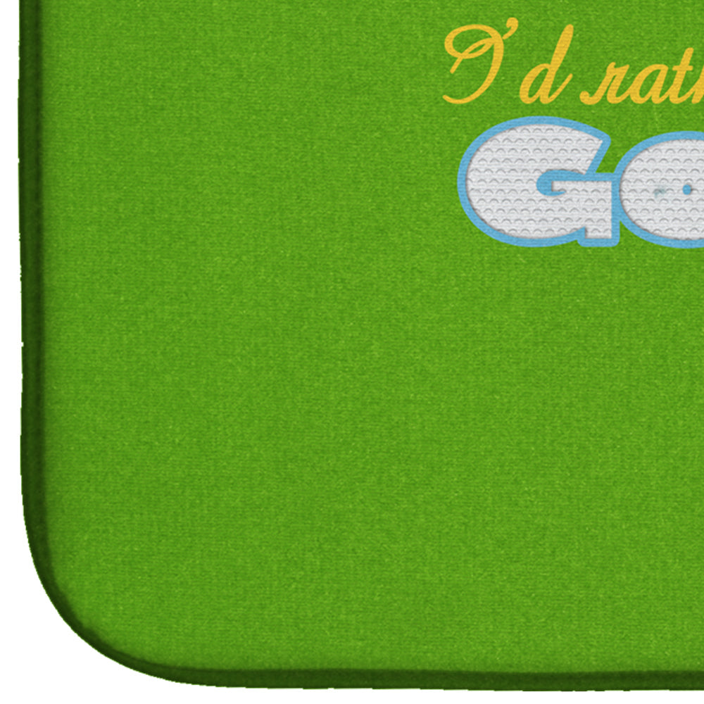 I'd rather be Golfing Man on Green Dish Drying Mat Absorbent Dish Drying Mat Pad for Kitchen Counter Dish Drainer Mat for Countertop, 14 x 21", Multicolor