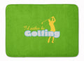 I'd rather be Golfing Man on Green Memory Foam Kitchen Mat Machine Washable Anti-Fatigue Cushion Comfort Bath or Kitchen Rug