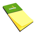 I'd rather be Golfing Woman on Green Watercolor Sticky Note Holder Refillable Dispenser Desk Accessory 3x3 Pad Gift