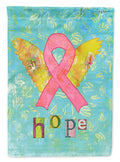 Hope Angel Breast Cancer Pink Ribbon House Flag 28x40 Porch Sleeve Pole Decorative Outside Yard Banner Artwork Wall Hanging, Polyester