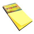 Artsy Welcome Watercolor Sticky Note Holder Refillable Dispenser Desk Accessory 3x3 Pad Gift