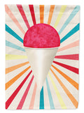Cherry Snowball Snow Cone House Flag 28x40 Porch Sleeve Pole Decorative Outside Yard Banner Artwork Wall Hanging, Polyester