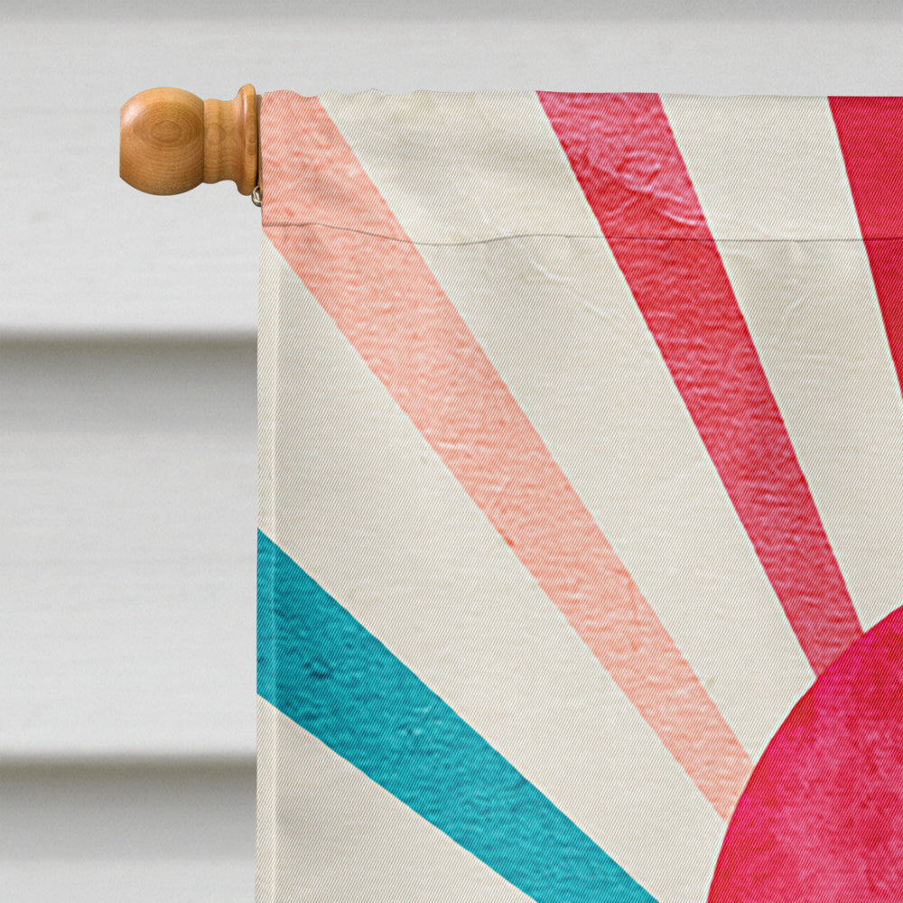 Cherry Snowball Snow Cone House Flag 28x40 Porch Sleeve Pole Decorative Outside Yard Banner Artwork Wall Hanging, Polyester
