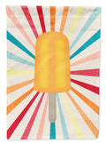 Orange Popsicle House Flag 28x40 Porch Sleeve Pole Decorative Outside Yard Banner Artwork Wall Hanging, Polyester