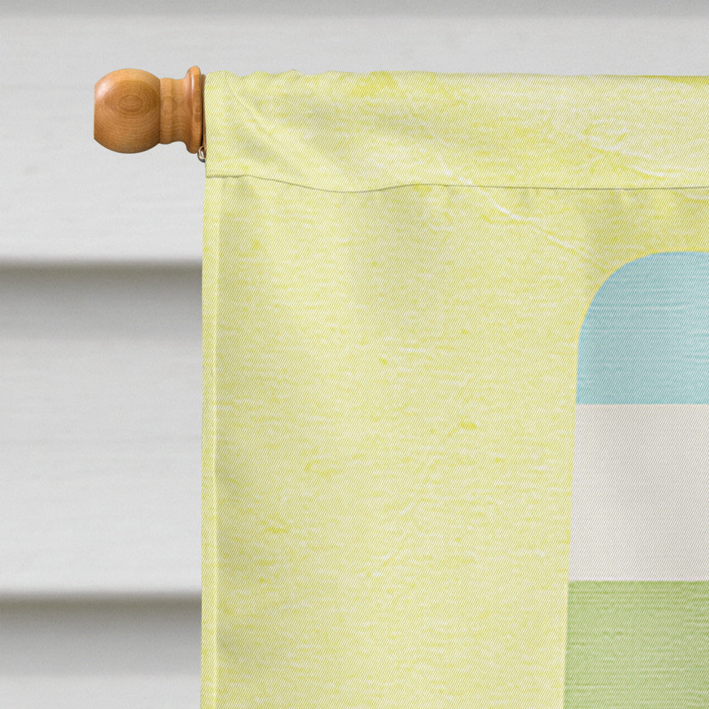 Keep calm and eat popsicles House Flag 28x40 Porch Sleeve Pole Decorative Outside Yard Banner Artwork Wall Hanging, Polyester