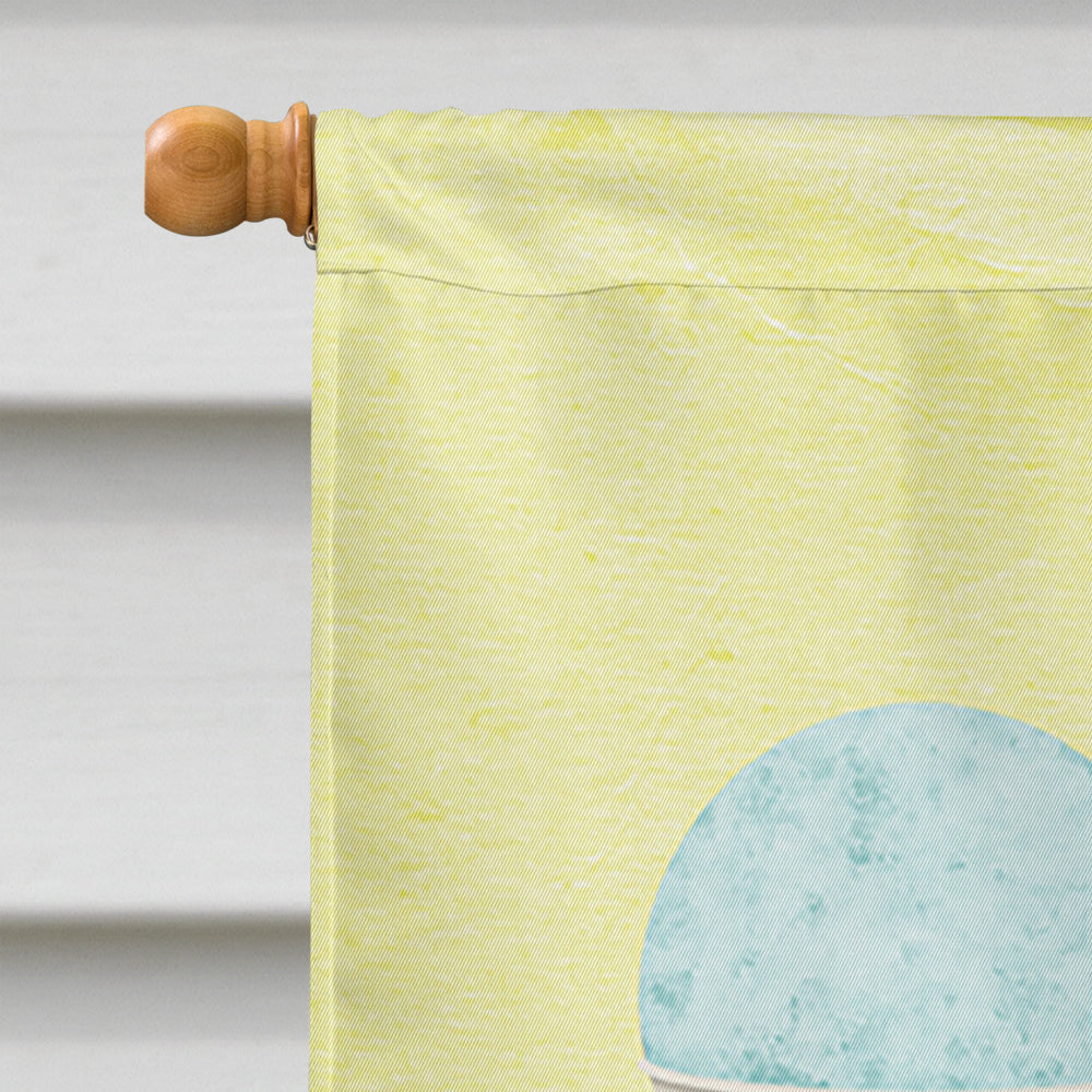 Keep calm and eat snowballs House Flag 28x40 Porch Sleeve Pole Decorative Outside Yard Banner Artwork Wall Hanging, Polyester
