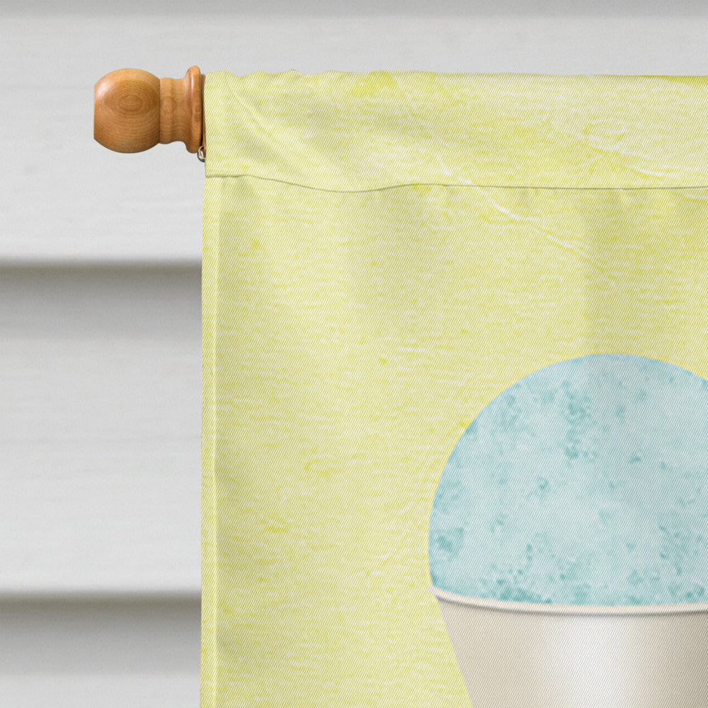 Keep calm and eat snow cones House Flag 28x40 Porch Sleeve Pole Decorative Outside Yard Banner Artwork Wall Hanging, Polyester