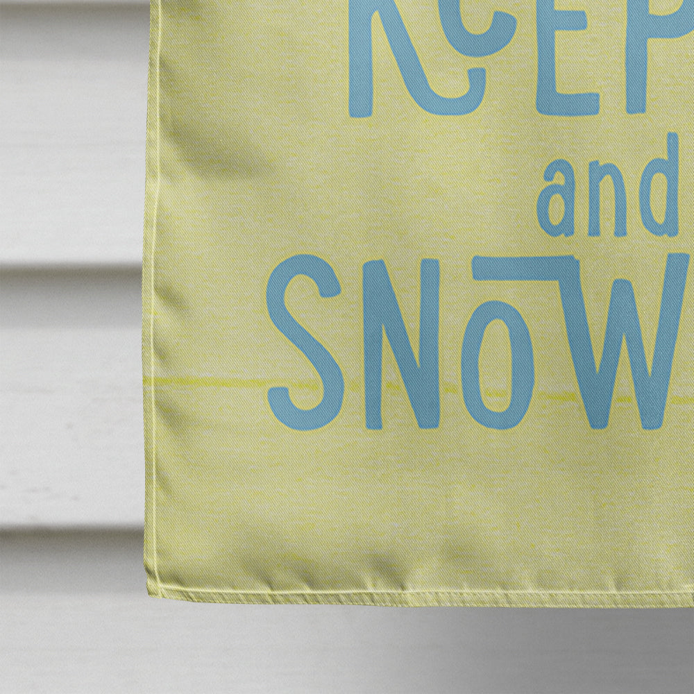 Keep calm and eat snow cones House Flag 28x40 Porch Sleeve Pole Decorative Outside Yard Banner Artwork Wall Hanging, Polyester