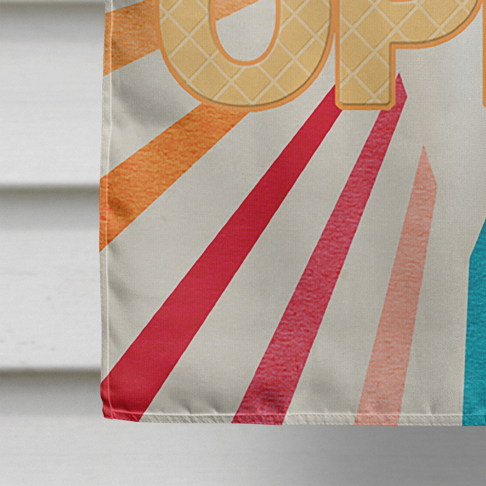 Snowball Snow cone stand Open House Flag 28x40 Porch Sleeve Pole Decorative Outside Yard Banner Artwork Wall Hanging, Polyester