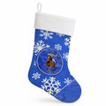 Horse Roper Winter Snowflakes Holiday Holiday Stocking Double-Sided Print, Polyester Suede,11x18, Made in USA