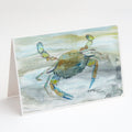 Blue Crab #2 Watercolor Greeting Cards Pack of 8 Blank Cards with Envelopes Whimsical A7 Size 5x7
