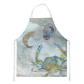 Crab, Shrimp and Oyster Watercolor Apron Cooking Kitchen Server Baking Crafts Gardening for Adult Women Men, Unisex, Large, Multicolor