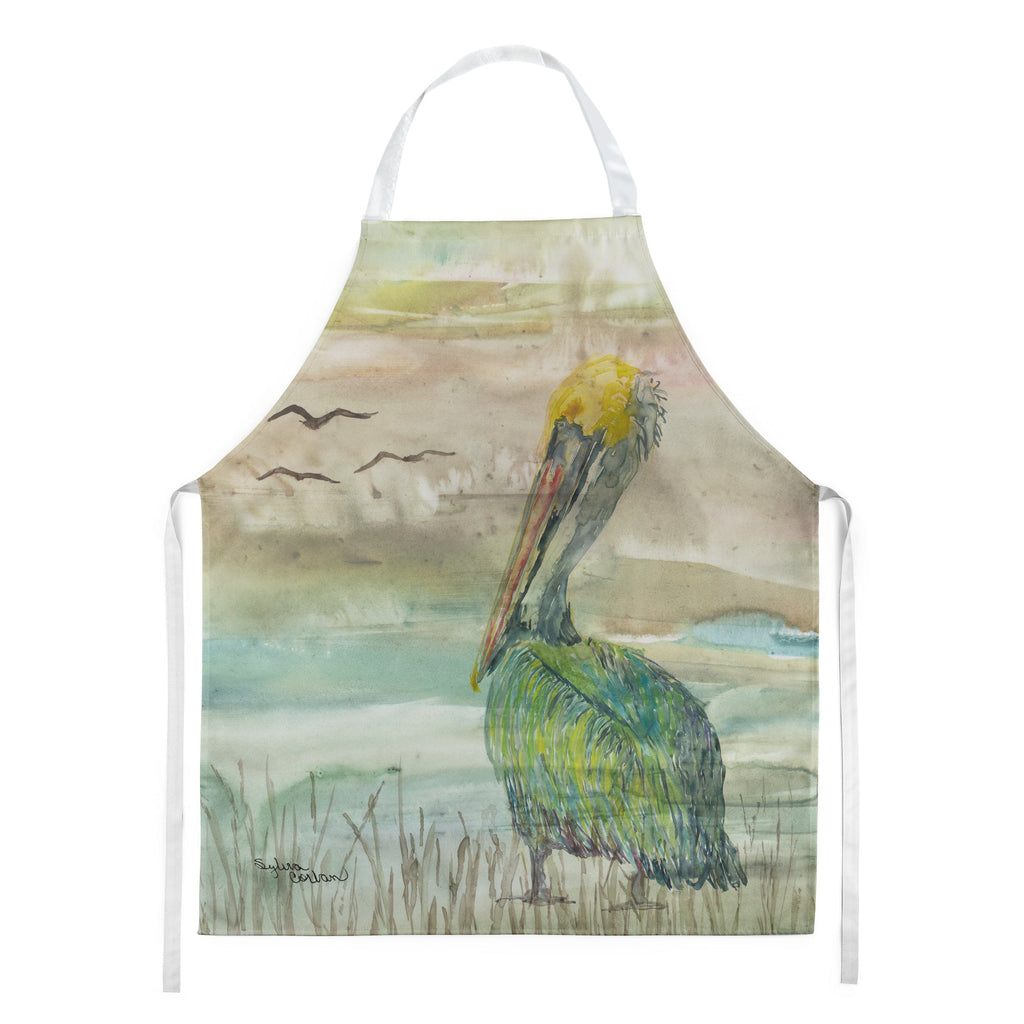 Pelican Sunset Apron Cooking Kitchen Server Baking Crafts Gardening for Adult Women Men, Unisex, Large, Multicolor