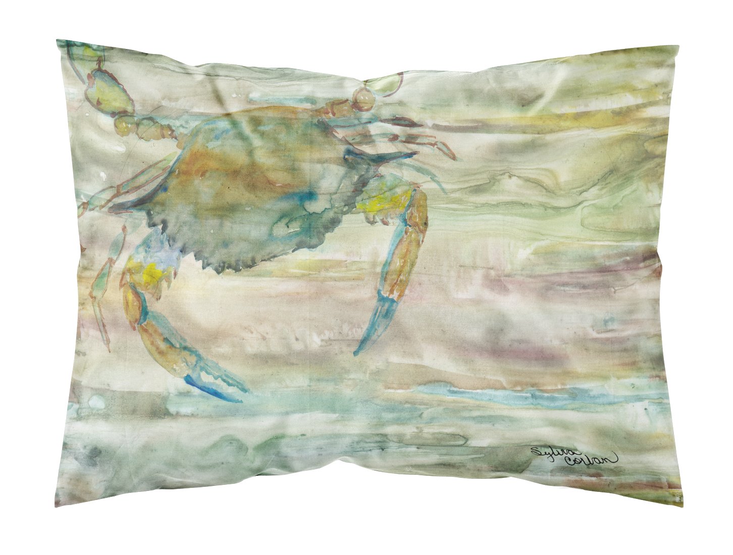 Blue Crab Sunset Standard Pillowcase Lightweight Super Soft Easy Care Decorative Artwork Pillowcase, Standard