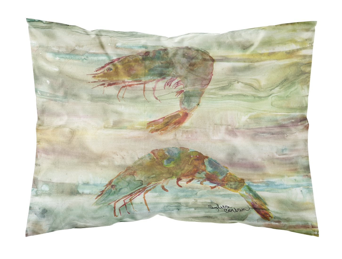 Shrimp Sunset Standard Pillowcase Lightweight Super Soft Easy Care Decorative Artwork Pillowcase, Standard