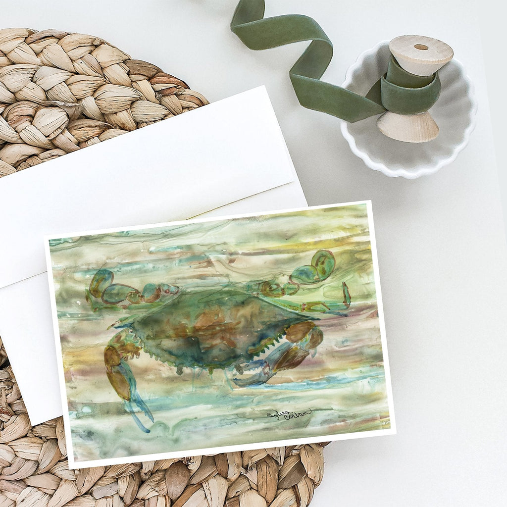 Crab a leg up Sunset Greeting Cards Pack of 8 Blank Cards with Envelopes Whimsical A7 Size 5x7