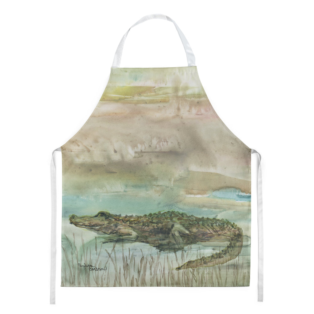 Alligator Sunset Apron Cooking Kitchen Server Baking Crafts Gardening for Adult Women Men, Unisex, Large, Multicolor
