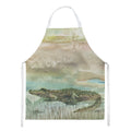 Alligator Sunset Apron Cooking Kitchen Server Baking Crafts Gardening for Adult Women Men, Unisex, Large, Multicolor