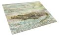 Alligator Sunset Cutting Board Tempered Glass Kitchen Cutting Surface, Heat Resistant Chopping, Non-Slip Feet, Food Prep & Serving