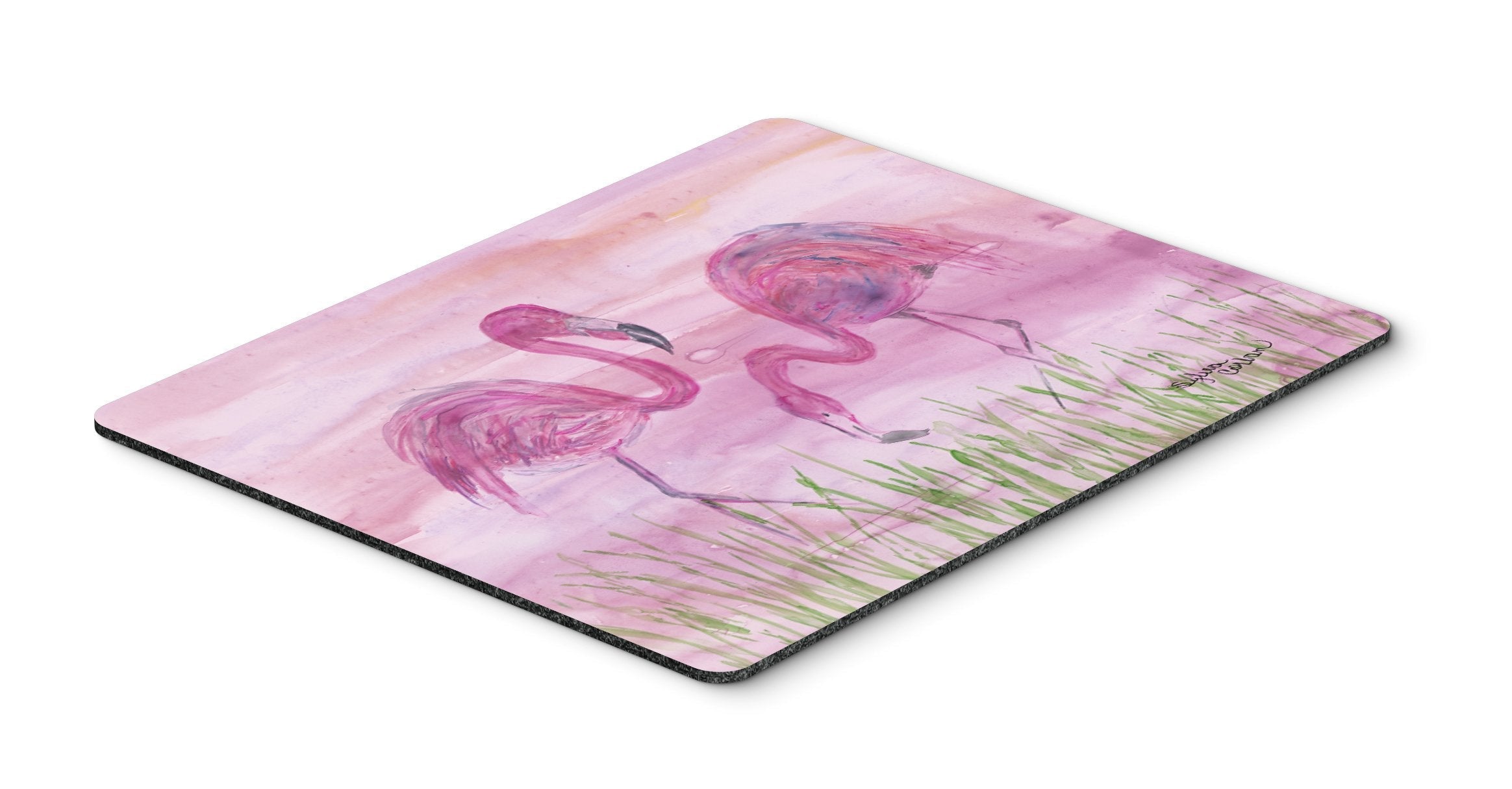 Flamingos Mouse Pad, Heat Resistant Trivet Hot Pad , Non Slip Rubber Desk Mat, Kitchen Counter Protector, Home Office Decor Gift