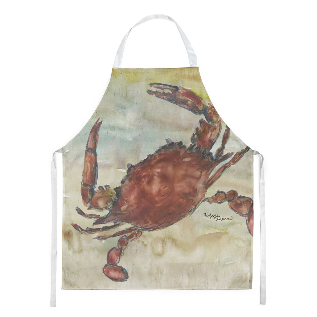 Cooked Crab Yellow Sky Apron Cooking Kitchen Server Baking Crafts Gardening for Adult Women Men, Unisex, Large, Multicolor