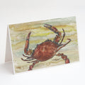 Cooked Crab Yellow Sky Greeting Cards Pack of 8 Blank Cards with Envelopes Whimsical A7 Size 5x7