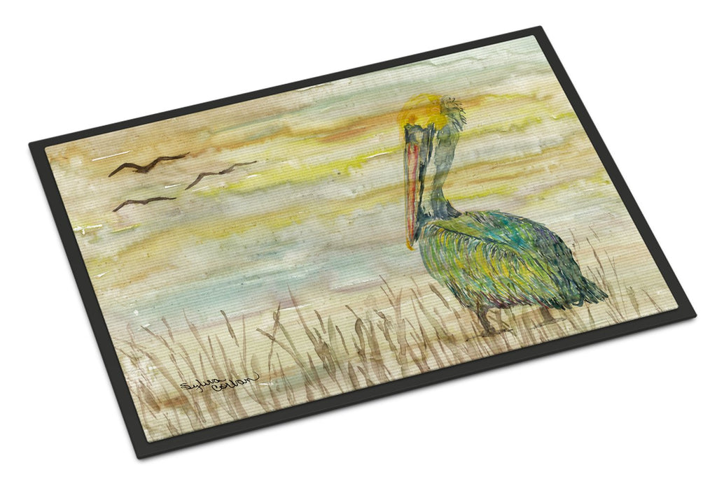 Pelican Yellow Sky Doormat Indoor Outdoor 24H X 36W Front Door Mat Rugs for Entryway, Non Slip Washable Low Pile,