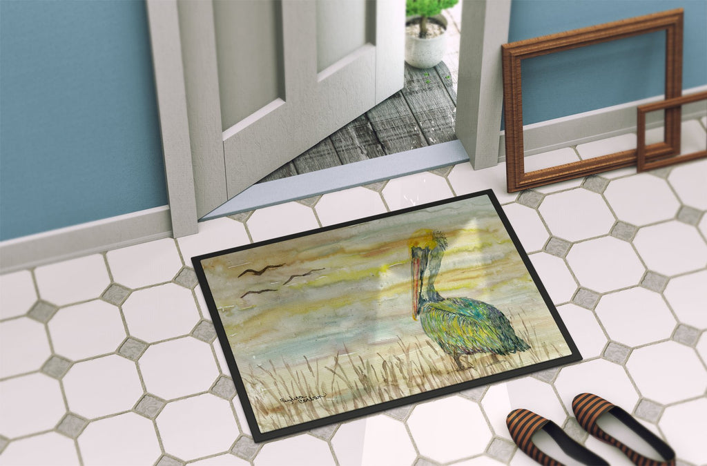 Pelican Yellow Sky Doormat Indoor Outdoor 24H X 36W Front Door Mat Rugs for Entryway, Non Slip Washable Low Pile,