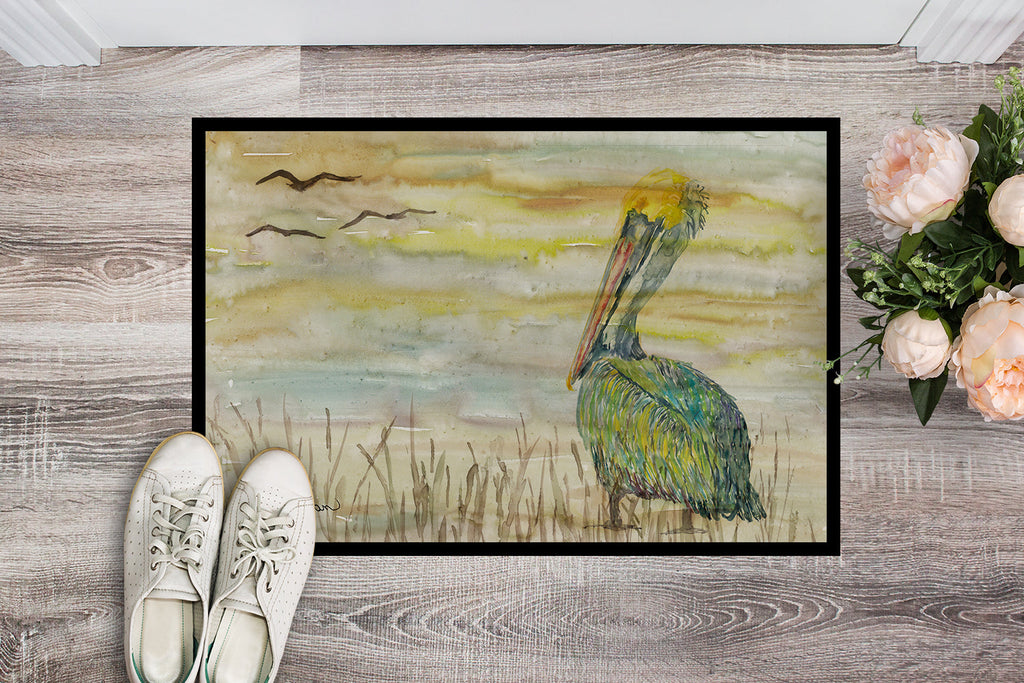 Pelican Yellow Sky Doormat Indoor Outdoor 18H X 27W Front Door Mat Rugs for Entryway, Non Slip Washable