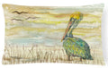 Pelican Yellow Sky Decorative Throw Pillow 12x16 Indoor Outdoor Accent Cushion, Fabric Cover with Insert for Sofa, Bed, Porch & Living Room