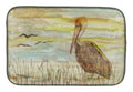 Brown Pelican Yellow Sky Dish Drying Mat Absorbent Dish Drying Mat Pad for Kitchen Counter Dish Drainer Mat for Countertop, 14 x 21", Multicolor