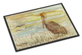 Brown Pelican Yellow Sky Doormat Indoor Outdoor 24H X 36W Front Door Mat Rugs for Entryway, Non Slip Washable Low Pile,
